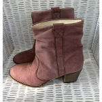 Sundance  Suede Pink Purple Ankle Boots Women’s Size 39 NWOT‎ Photo 1