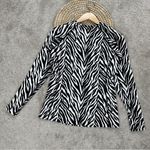 Coolibar Women’s Sun Protection UPF 50+ Zebra Print Shirt Longsleeve Size S Black Photo 7