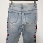 Forever 21  floral flare wide legs light denim jeans pants size 27 NWOT Photo 7