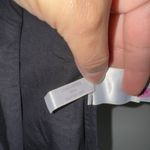 Madewell NWT Twist Front Seamed Cotton Top Black Woman’s Size 0 XS Short Sleeve Photo 6