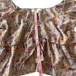 Pink Rose  Lavender and Floral Short Sleeve‎ Top size Medium Photo 4
