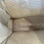 Maje Cream Faux Raffia Big Tote Bag Business Travel Vacation Beach 12x14x5 $460 Photo 11