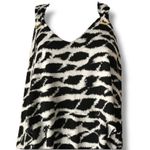 Rafaella  Womens Dress Size S Black White Tie Dye Flounce‎ Deep V Neck Maxi Photo 9