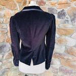 Nicky Hilton Black Velvet Puff Sleeve Blazer Jacket, Size M Size M Photo 4