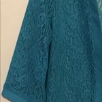 BON WORTH Womens Lace Open Front Cardian Size XS Jade Photo 1