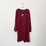 Torrid [] Disney Red Black Mickey Mouse Tartan Plaid Button Front Shirt Dress 5X Photo 1