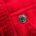 Talbots Corduroy Straight Leg Pant Jeans Cherry Red Mid Rise Size 4 Photo 6