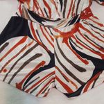 Alexis Wide Sleeve Multicolor Floral Striped Abstract Print Romper Playsuit Photo 12