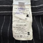 Armani Collezioni Armani‎ Collezioni Pinstripe Pleated Wool Blend Trouser Pants Size 12 Academia Photo 11