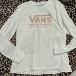 Vans  White Long Sleeve Shirt size small Photo 0