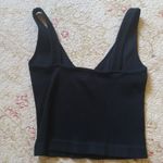 Free People  Solid  Ribbed Brami Tank in Black sz XS/S Photo 7