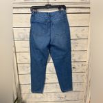 NWT Skinny Fries Denim Mom Jeans with Butterfly & Flowers Embroidery Size 5 Blue Photo 4