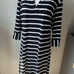 Hatley Black and White Striped Long Sleeve Dress Size M Photo 0