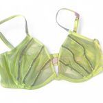 Victoria's Secret NWT  Sheer Shine Low-Cut Demi Bra Citron Glow 36D Mermaidcore Photo 2