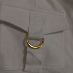 G by Guess Guess L Dress White Flare Pants Gold Hardware Photo 4