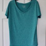 Tek Gear  | Heathered Blue V Neck Workout Shirt Photo 0