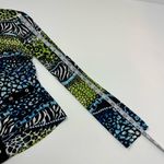 Joseph Ribkoff  Twin Set Full Zip Jacket Camisole Tank Top SZ 12 Black Green Blue Photo 9