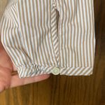 J.Crew  tan and white stripe wrap tie shirt Photo 5