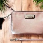 Victoria's Secret VICTORIA’S SECRET Pink Metallic Wristlet Clutch with Tassel Photo 1