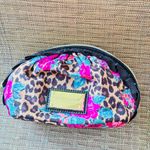 Betsey Johnson  Small Ruffle Cosmetic Case Bubble Cheetah Natural Photo 5