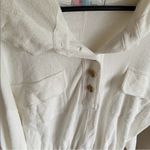 Free People Beach Hoodie Pullover Cream Colored Large Buttons Photo 6