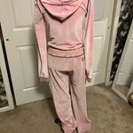 I am gia I.AM.GIA Pink Velour Set with Black Trim Photo 4