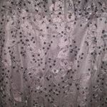 Mac Duggal 20889 Womens Black Sheer Applique Bustier Gown with Feather Straps Photo 9