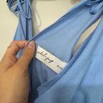 Petal & Pup Lainey Tie Strap Cotton & Linen Maxi Dress Size L Blue Size L Photo 3