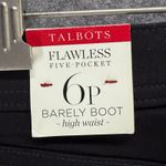 Talbots  Barely Boot Jeans Womens 6P Black High Waist Flawless 5 Pocket Denim Photo 13