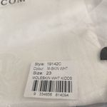 One Teaspoon  Moleskin White Kidds Skinny Ankle Jeans Raw Hem Button Fly 23 NWT Photo 3