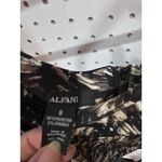 Alfani  Black White Abstract Print Pencil Skirt Size 8 Zipper Back Career Photo 2