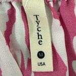 Tyche Women's Thunder Bolt Strapless Draped Bolt Jumpsuit in Hot Pink Size Med Photo 6