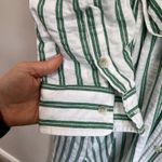Universal Threads Universal Thread Green White Striped Cotton Midi Dress Size Large NWT Photo 3