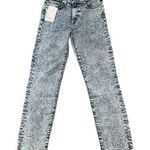 Edwin Bree Mid Rise Slim Skinny Denim Raw Hem Jean in Cosmic Size 25 x 26 NWT Blue Photo 0