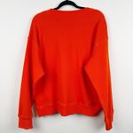 H&M Women's Medium Orange Paris Graphic Sweatshirt Oversized Crewneck Pullover Photo 5
