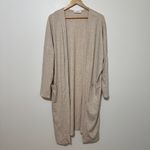 Carly Jean Los Angeles Carly Jean CJ’s Favorite Ribbed Cardigan in Oatmeal Size XXL Photo 2