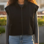 Halara  Black Sleeveless Vest Photo 0