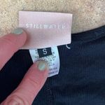 Stillwater snap front cut off scoop neck tee Black Photo 2