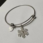 Love this life  Christmas Holiday Bracelet Bangle Rhinestone Snowflake Believe Photo 0