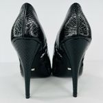 Gucci  Python Embossed Leather & Mesh GG Rhombus Heel Pumps Size EU 39.5 Photo 5