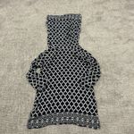 Gretchen Scott  Top Womens XS Cowl Funnel Neck Tunic Black White Lightweight Photo 6