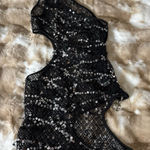 Black Sequin Mesh Dress Size XS Photo 0