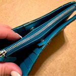 Michael Kors  leather wallet, teal blue, studded 7”x4” Photo 15