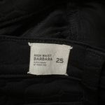 Hudson Jeans Hudson Barbara High Waist Super Skinny Black Alligator Crocodile Jeans Size 25 Photo 12