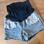 Isabel Maternity Maternity Midi Isabel Shorts Denim Photo 4