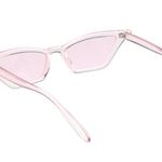 Translucent light pink cat eye sunglasses. NWOT Photo 2