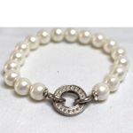 Source Unknown Vintage 70's Classic Bridal/Wedding Prom Party Faux Pearl 5" Stretch Bracelet Photo 2