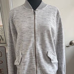 Duluth Trading Co Double Knit Bomber gray medium Jacket hiking‎ outdoors Photo 0
