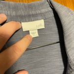 J. Jill Embroidered Woman's Blue Ling Sleeve Casual Blouse Size Large Photo 5