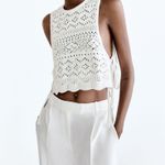 ZARA nwt wide straight leg high waisted men’s style pleated pants Photo 3